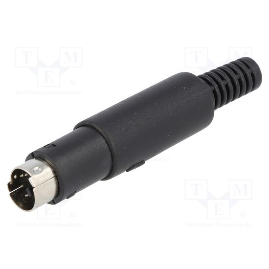 Mufa mini DIN 6 pini,tata,pe cablu