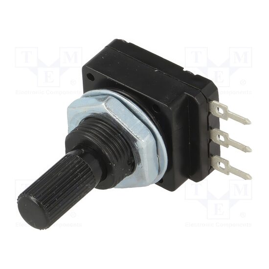 Potentiometru axial 1M 16PMI, singura tura, 60mW, 6mm
