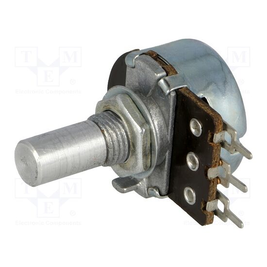 Potentiometru axial singura tura 470k 200mW THT