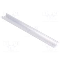 Profil aluminiu banda LED TOP-BEGTON12, natural, 2m