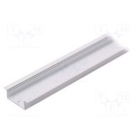 Profil modul Led, incastrat alb, aluminiu, 1m