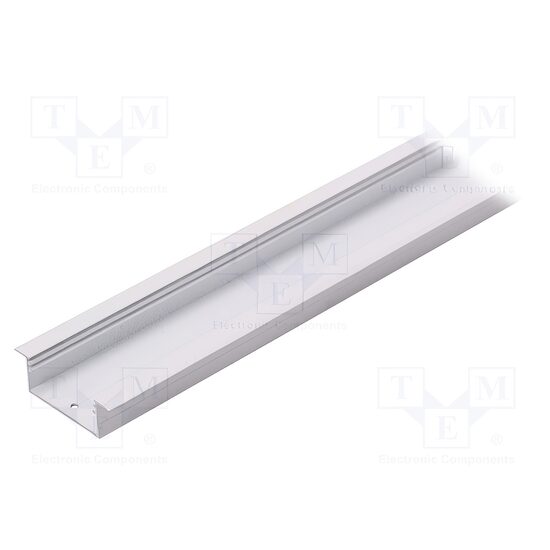 Profil modul Led, incastrat alb, aluminiu, 1m
