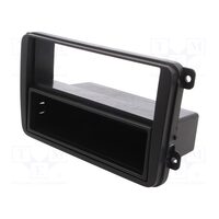 Rama adaptoare cadru radio RAM-40.295, VW / Skoda, 2 ISO, neagra
