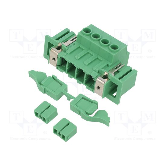 Regleta de conexiuni deconectabila 7.62mm 4 piste tata 1716632