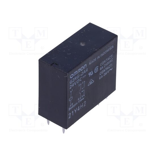 Releu electromagnetic DPST-NO 24VDC, 8A Omron