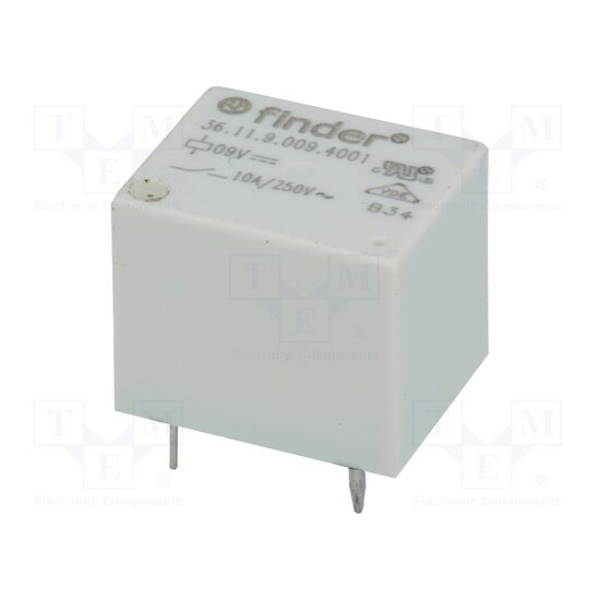 Releu electromagnetic Finder 36.11.9.009.4011, 9VDC 10A