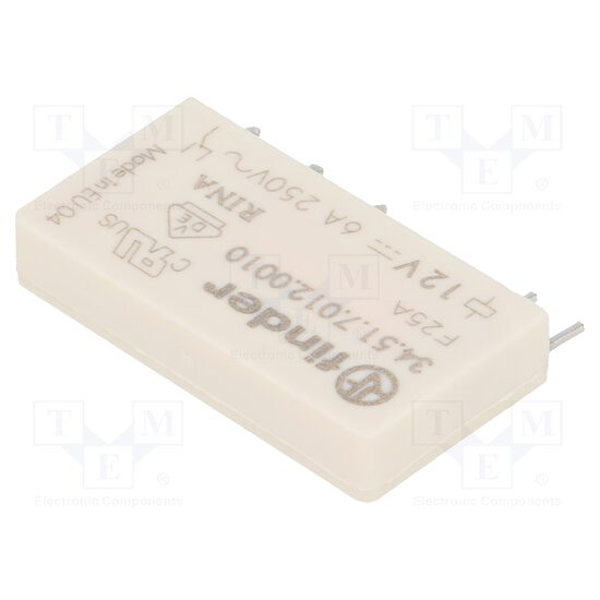 Releu electromagnetic Finder SPDT , 12VDC, 6A/250VAC, 6A/30VDC
