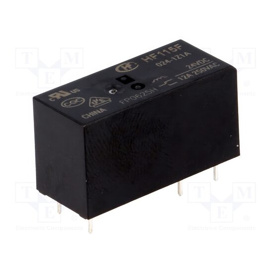 Releu electromagnetic SPST 24VDC 12A PCB