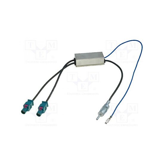 Separator antena auto mufa DIN, mufa Fakra x2, Audi/Seat/VW/Skoda