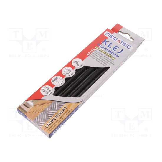 Set 5 buc batoane silicon negru, 20cm, D=11mm Megatec BN1021C UN CZA