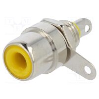 Soclu RCA mama KEYS599, lipire, drept, galben
