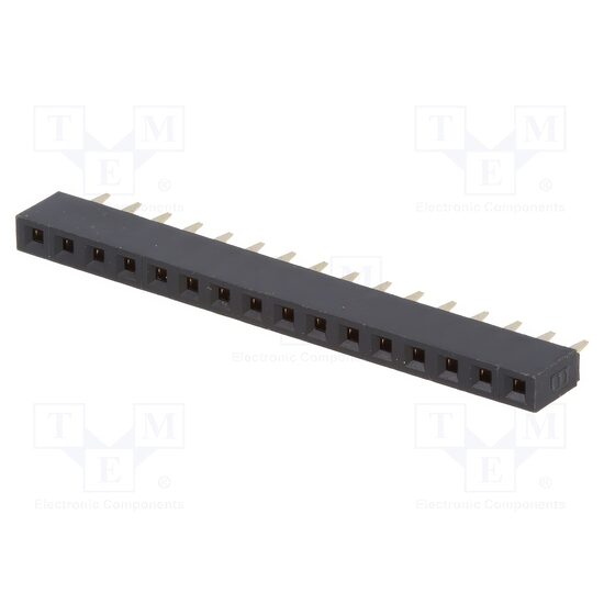 Soclu sir pini mama 16 pini drept 2.54mm