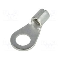 Terminal inelar BM01331, M6, 4-6mm2,neizolat, crimpat, cositorit