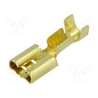 Terminal plat 6.3mm, 0.8mm, mama 1-2.5mm2 crimpat, pe cablu
