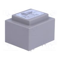Transformator capsulat PCB 7VA 230VAC, 6V-6V, 0.58A-0.58A