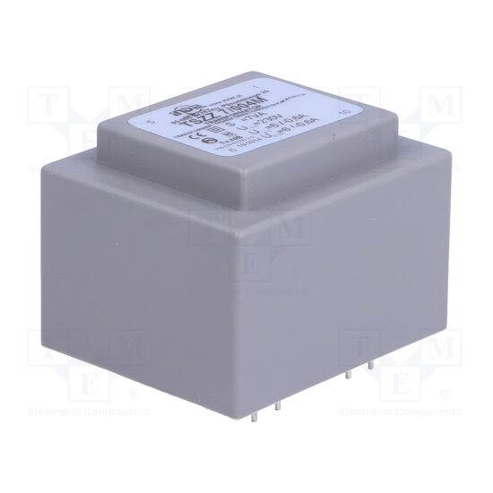 Transformator capsulat PCB 7VA 230VAC, 6V-6V, 0.58A-0.58A