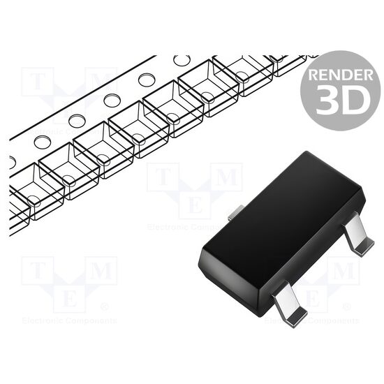 Tranzistor MMBT3904VL: bipolar, SOT23/TO-236AB