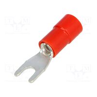 Varf furca M3 3.2mm, 0.25-1.5mm2, crimpat, pe cablu, izolat