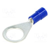Varf inelar M10 10.5mm, 1.5-2.5mm2, crimpat, pe cablu, izolat