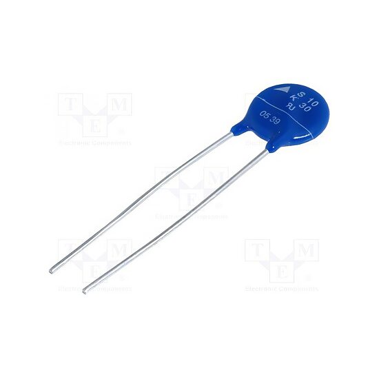 Varistor SIOV-S10K30, THT, 30VAC / 38VDC, 47V, 500A