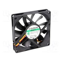 Ventilator axial DC 24V, 80x80x15mm, 62.86m3/h, 34.7dBA