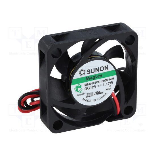 Ventilator DC 12V 40x40x10 16.73m3.h 31.4dBA