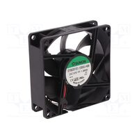 Ventilator DC axial 12VDC 80x80x25mm 69.29m3/h 33dBA 24AWG
