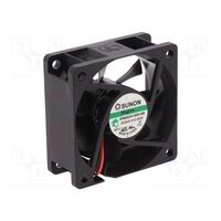 Ventilator DC axial 24VDC 60x60x25mm, 45.63 m3/h, 27dBA