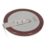 Acumulator Li VL2330-3v/50 mAH, terminale 90 gr 2 pini, fixare orizontala