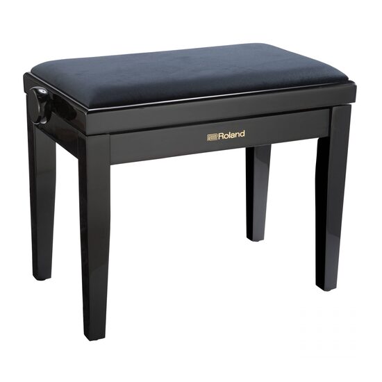 Scaun bancheta pian Roland RPB-220 BK, negru, sezut negru, captusit, catifea