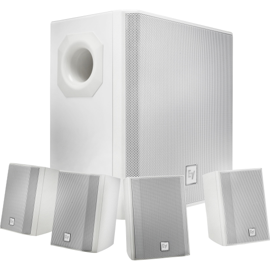 Sistem audio pasiv cu trafo Electro-Voice Compact Sound EVID S44W , full range, alb