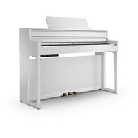 Pian digital Roland HP704-WH, cu stativ KSH704/2WH