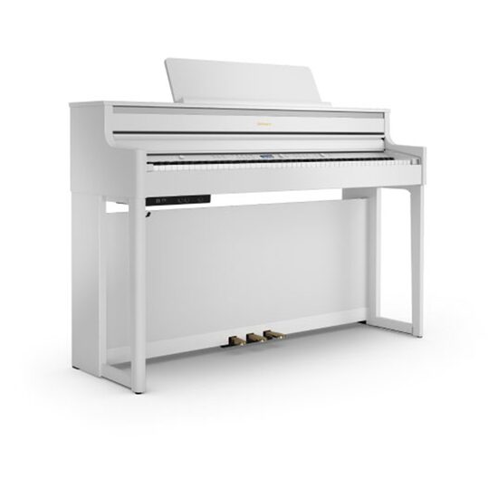 Pian digital Roland HP704-WH, cu stativ KSH704/2WH