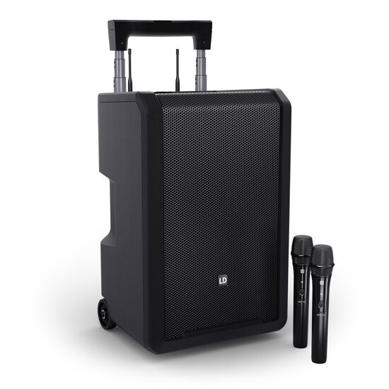 Boxa portabila cu acumulator LD System ANNY 10 HHD 2 B8 cu 2 microfoane wireless