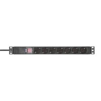 Prelungitor rack Adam Hall 87471 X7 ,19", 1U, 7 prize, cu intrerupator