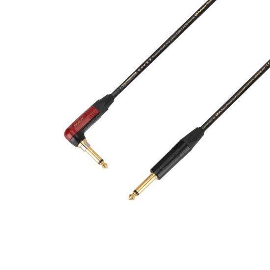 Cablu instrument 3M Adam Hall 5 STAR IPR 0300 Palmer-Neutrik, jack 6.3 mono > jack 6.3 mono 90 grade Silent, conectori auriti