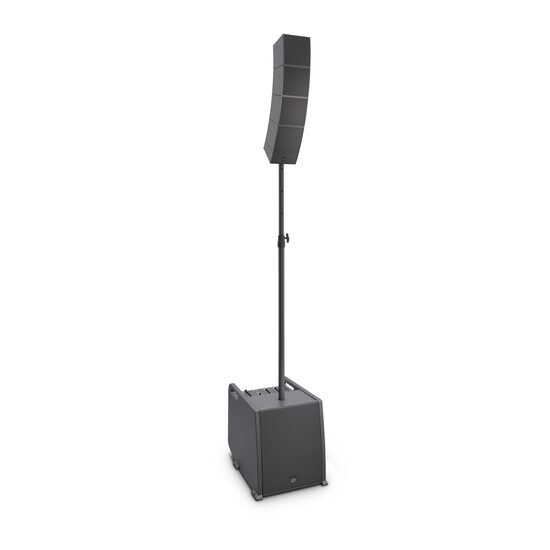 Pachet sistem PA activ LD Systems CURV 500 ES , Entertainer Set, incl. stativ bas-top si cablu, negru