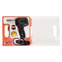 Set pistol de lipit Nuba ETP 3 U, 100W, fixare varf cu clema, incl. case, sacaz si cositor