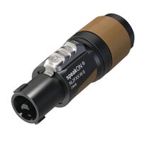 Mufa speakon Neutrik NL2FXX-W-S , 2 contacte, maro