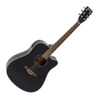 Chitara electro-acustica 4/4 Dimavery DR-520 Dreadnought Black, asimetrica