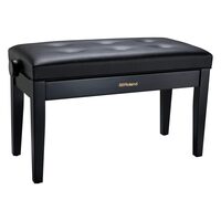Scaun bancheta pian Roland RPB-D300 BK , duet size, negru mat, sezut negru, captusit, piele sintetica