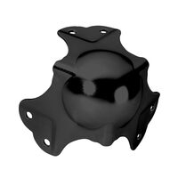 Coltar sferic mare Adam Hall 41046 BLK, cu trei laturi si profil cotit, 35 mm, 6 gauri, negru
