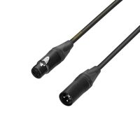 Cablu DMX XLR 1M Adam Hall 5 STAR DMF 0100, Neutrik, 3 poli