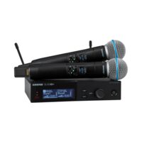 Sistem fara fir dual cu 2 microfoane de mana Shure SLXD24D+E/B58 Plus, 2x Beta 58A