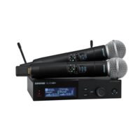 Sistem fara fir dual cu 2 microfoane de mana Shure SLXD24D+E/S58 Plus, 2x Beta SM58