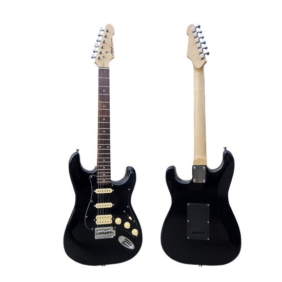 Chitara electrica Aiersi ST-12, Stratocaster, black