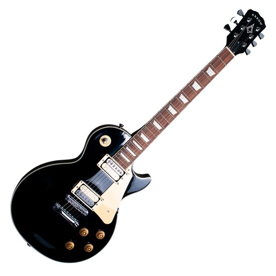 Chitara electrica Arrow Riffster LP 22 Abyss Black Rosewood/Cream Gold-H/W