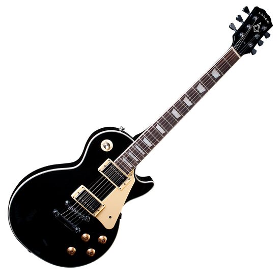 Chitara electrica Arrow Riffster LP 22 Abyss Black Rosewood/White