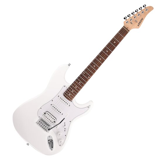 Chitara electrica Arrow ST 211 Snow White Rosewood/White