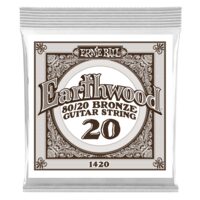 Coarda chitara acustica .020 Sol (G) Ernie Ball 1420 EarthWood Bronze 80/20